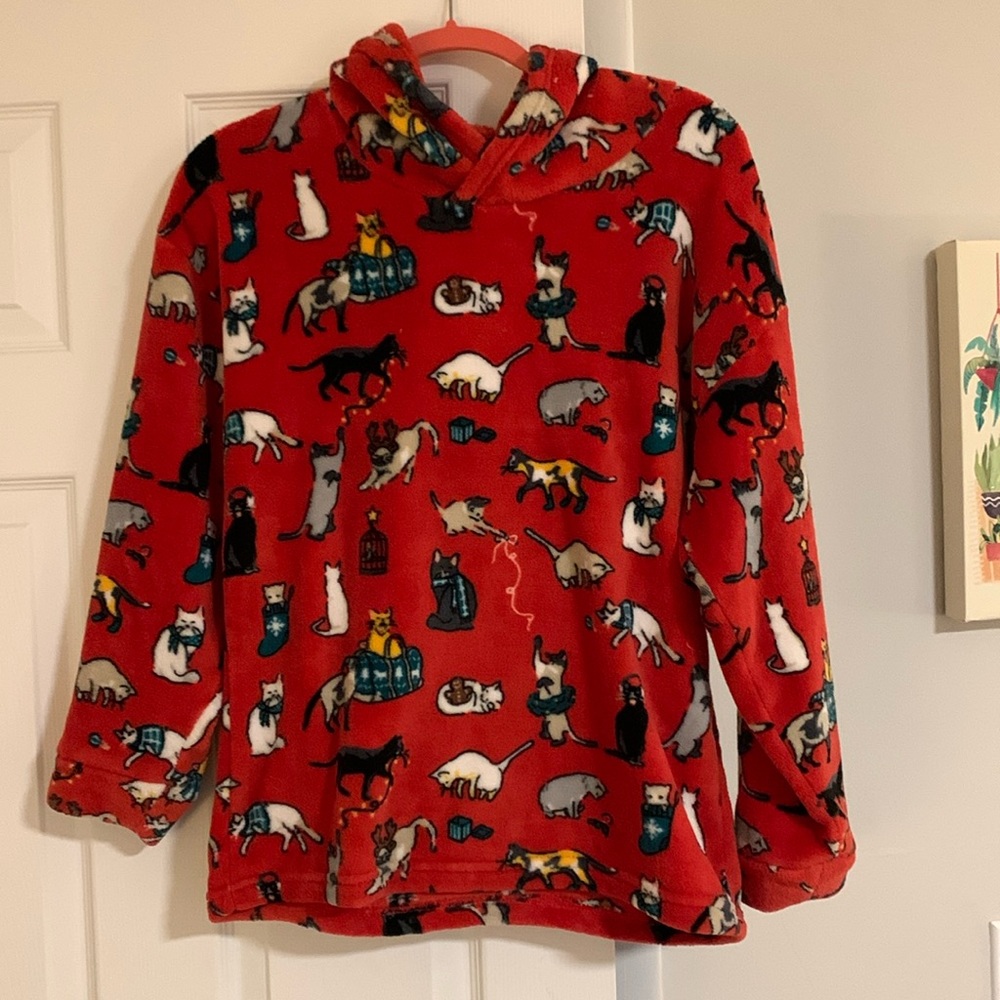 Vera Bradley cat fuzzy sweater